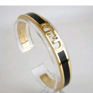 Fendi Gold and Black  Bangle